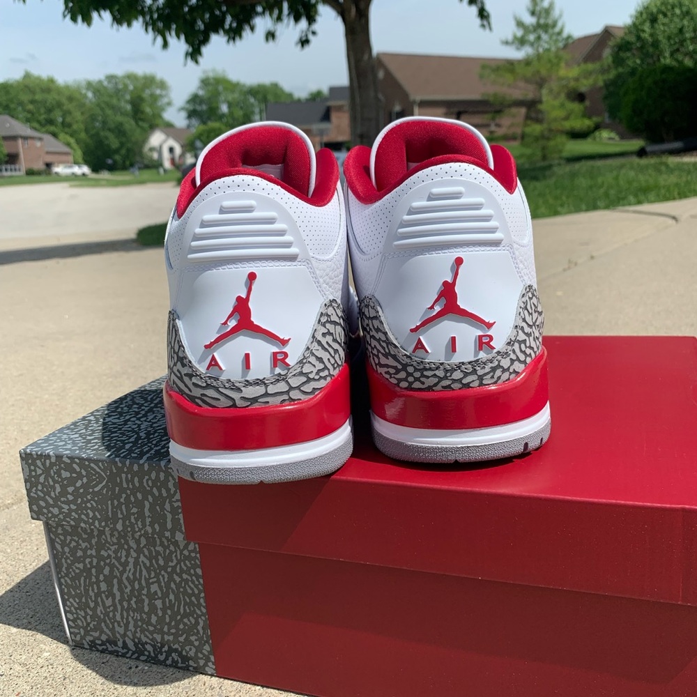 DS Retro Air Jordan 3 cardinal red - Picture 6 of 6
